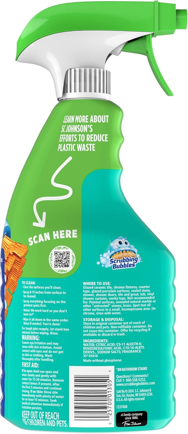 Scrubbing Bubbles Easy Clean Foaming Bathroom Cleaner Spray 32 oz