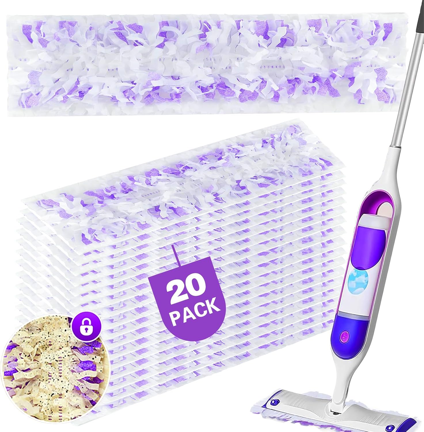 Shu Yuan Power Mop Pads Refills 20 Count