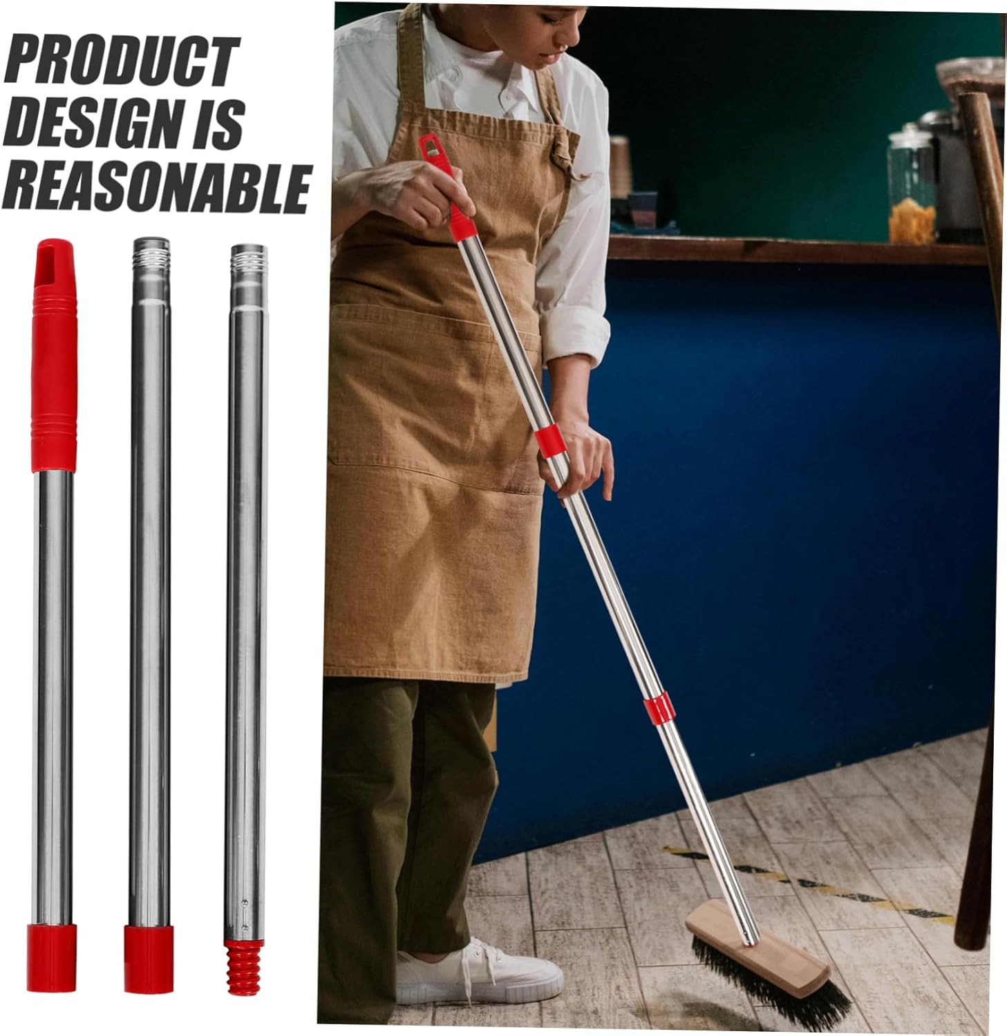 Ipetboom 3-Section Mop Pole Replacement Stick