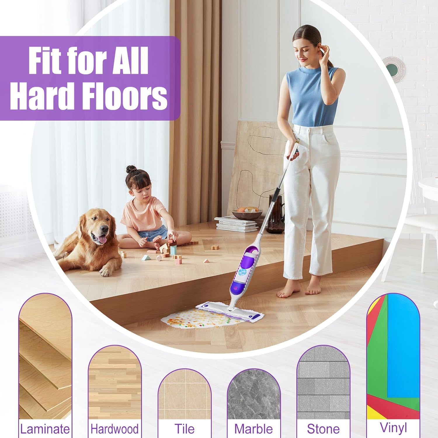 15 Pack Swiffer Power Mop Refills - Quick Absorb No Residue