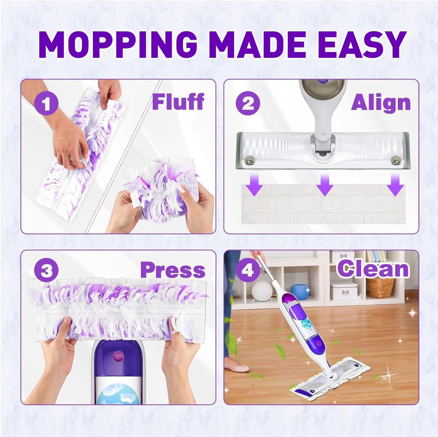 30 Count Swiffer PowerMop Replacement Pads - Multi-Surface Mopping Refills