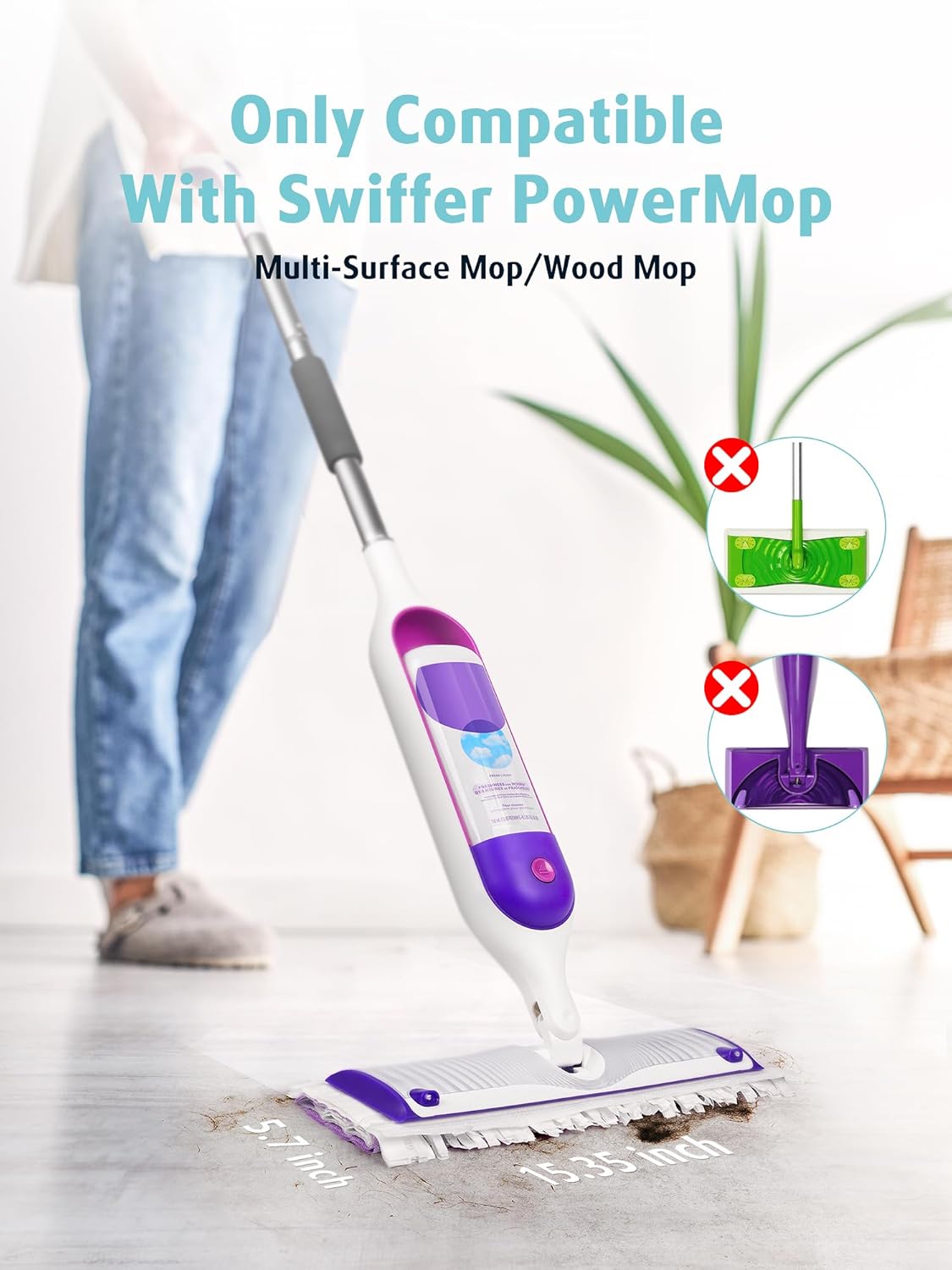 AIR U 24 Pack Swiffer Power Mop Refills
