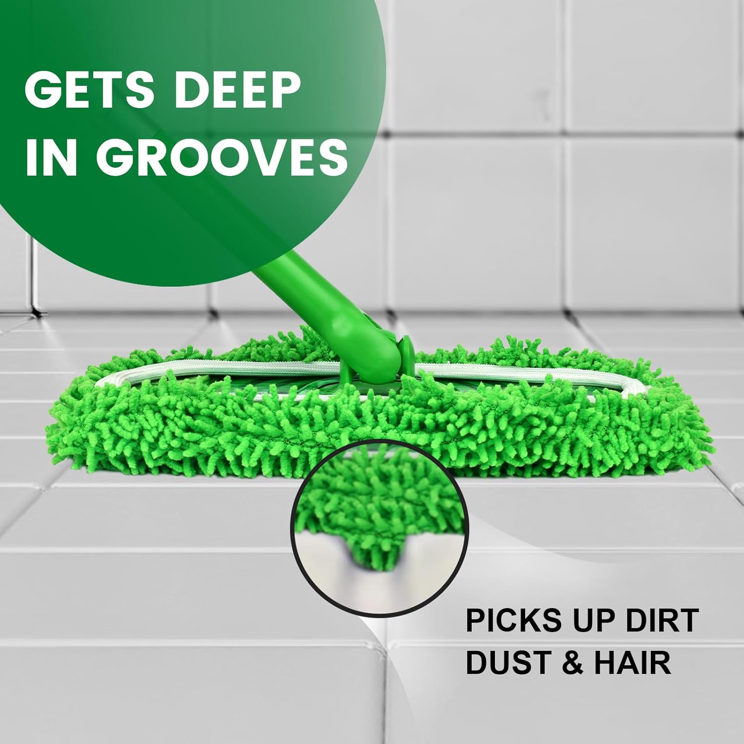6Pcs Reusable Microfiber Mop Pads for Swiffer Flat Mops