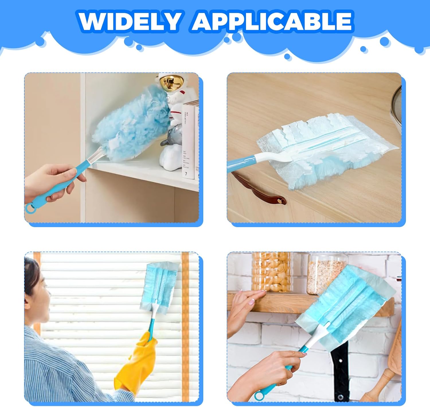 LYASIL 3PCS Replacement Duster Handles