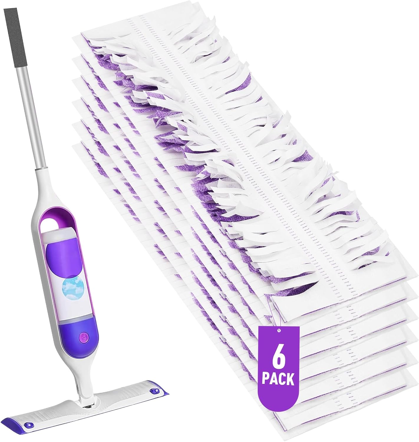 MATFORCA 6 Pack Swiffer Power Mop Pads Refill