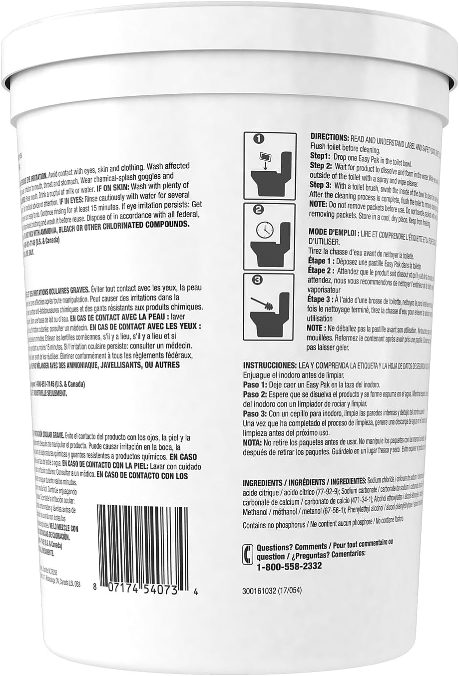 CREW Easy Pak Bathroom Cleaner 63 lb 2CT