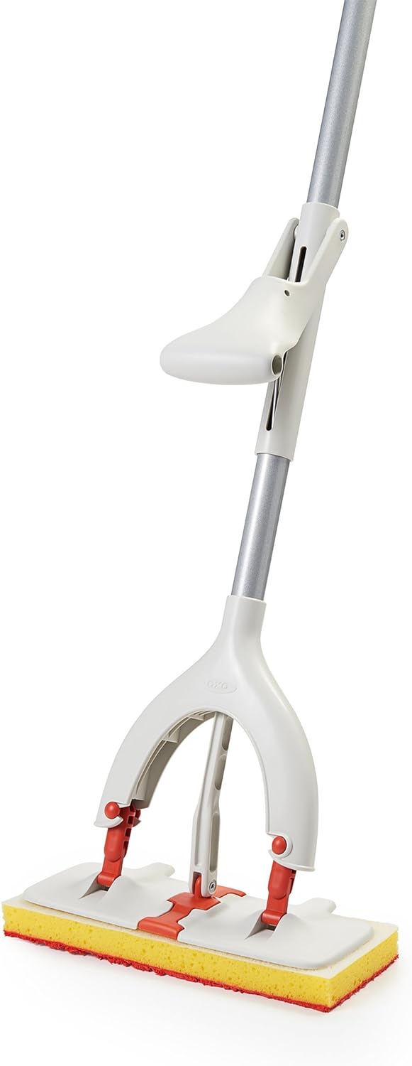 OXO Good Grips Butterfly Mop with Microfiber Sponge Orange