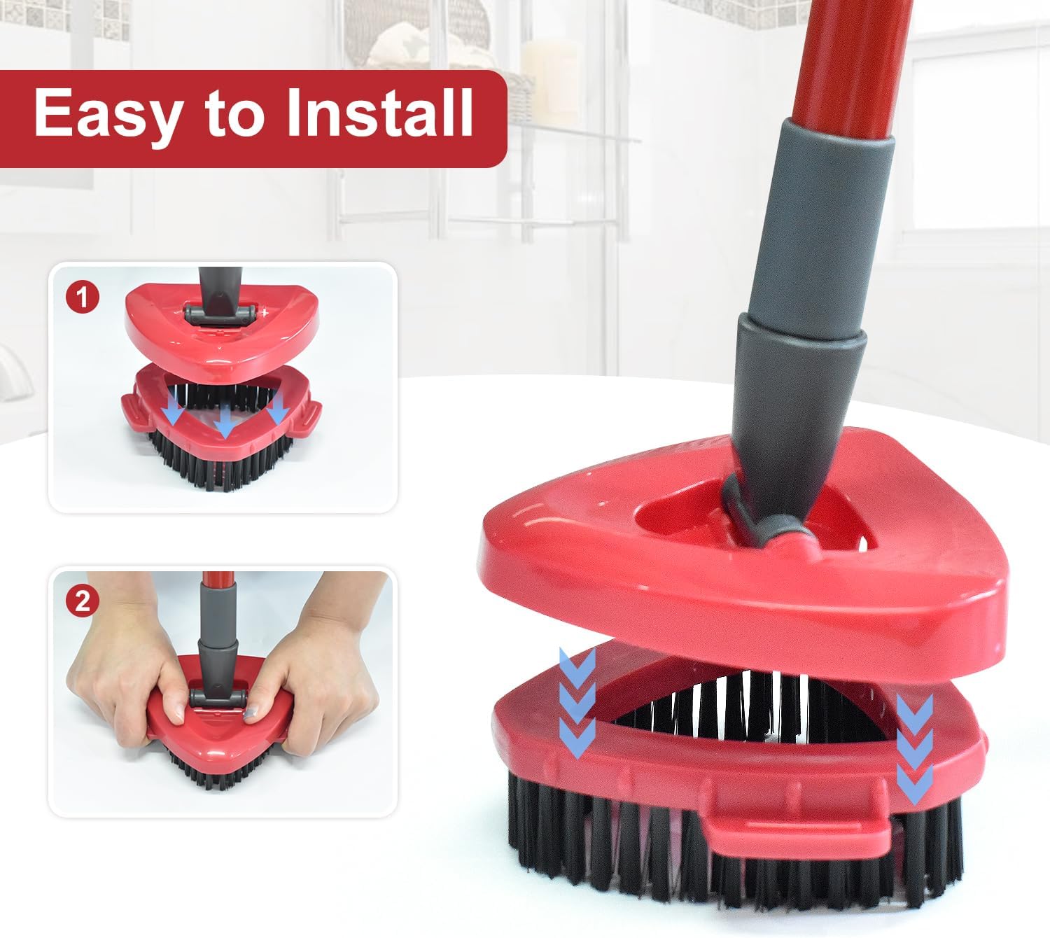 GFRED Replacement Scrub Brush Head for O Cedar 2 Tank Spin Mop