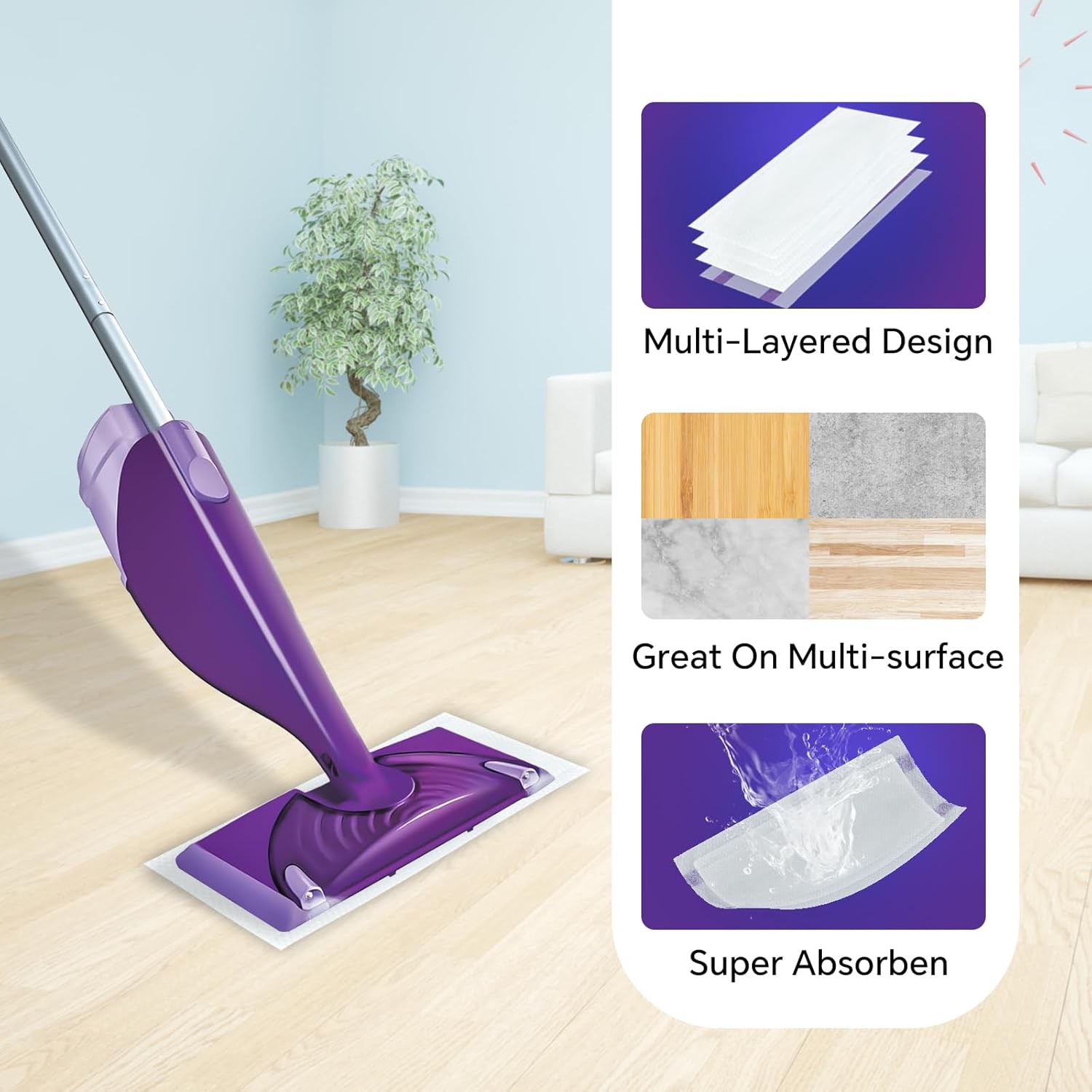 40 Count WetJet Pads Refills for Swiffer Mop