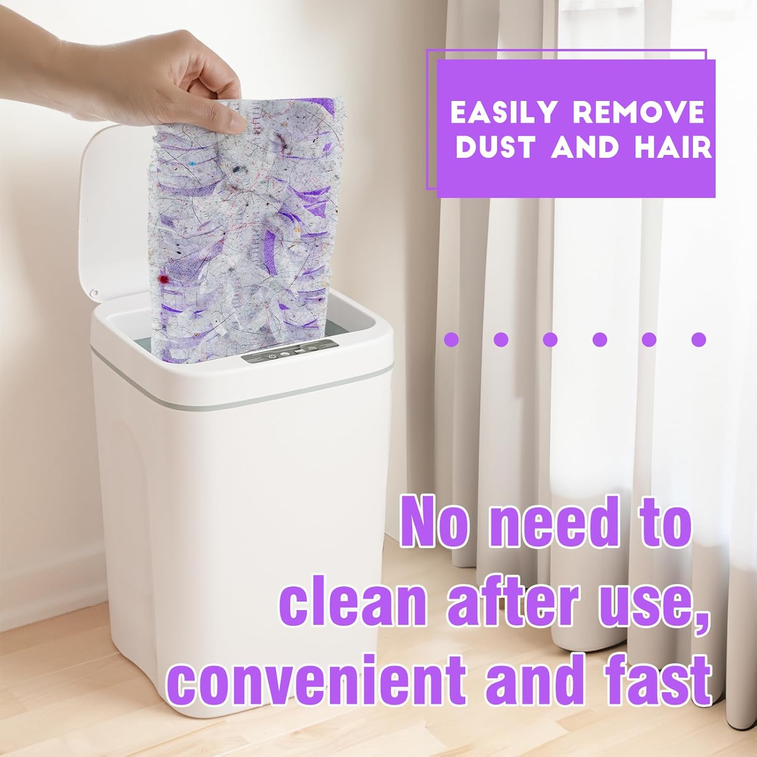 SAUAUSUN 28 Count Disposable Power Mop Pads Refills