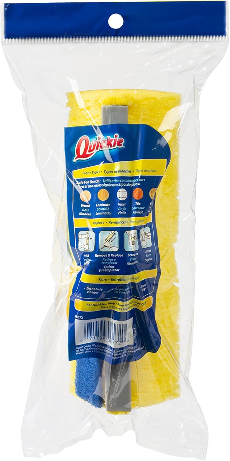 Quickie Automatic Roller Mop Refill with Scrubber Strip