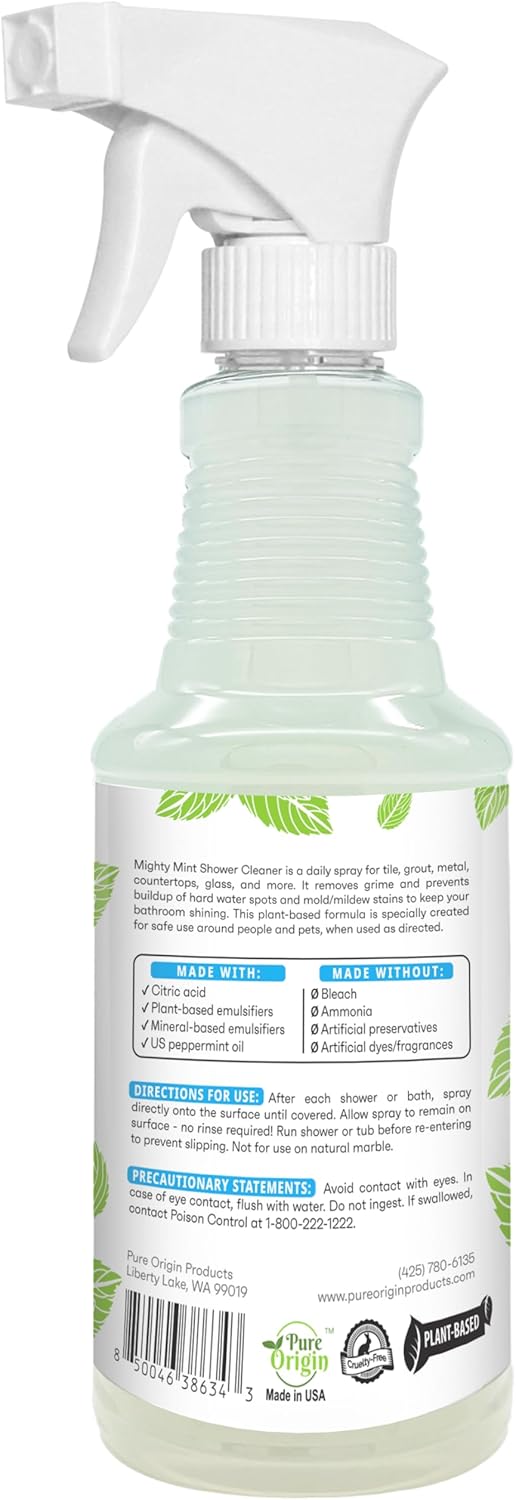 Mighty Mint Shower Cleaner - No Rinse No Scrub 16oz