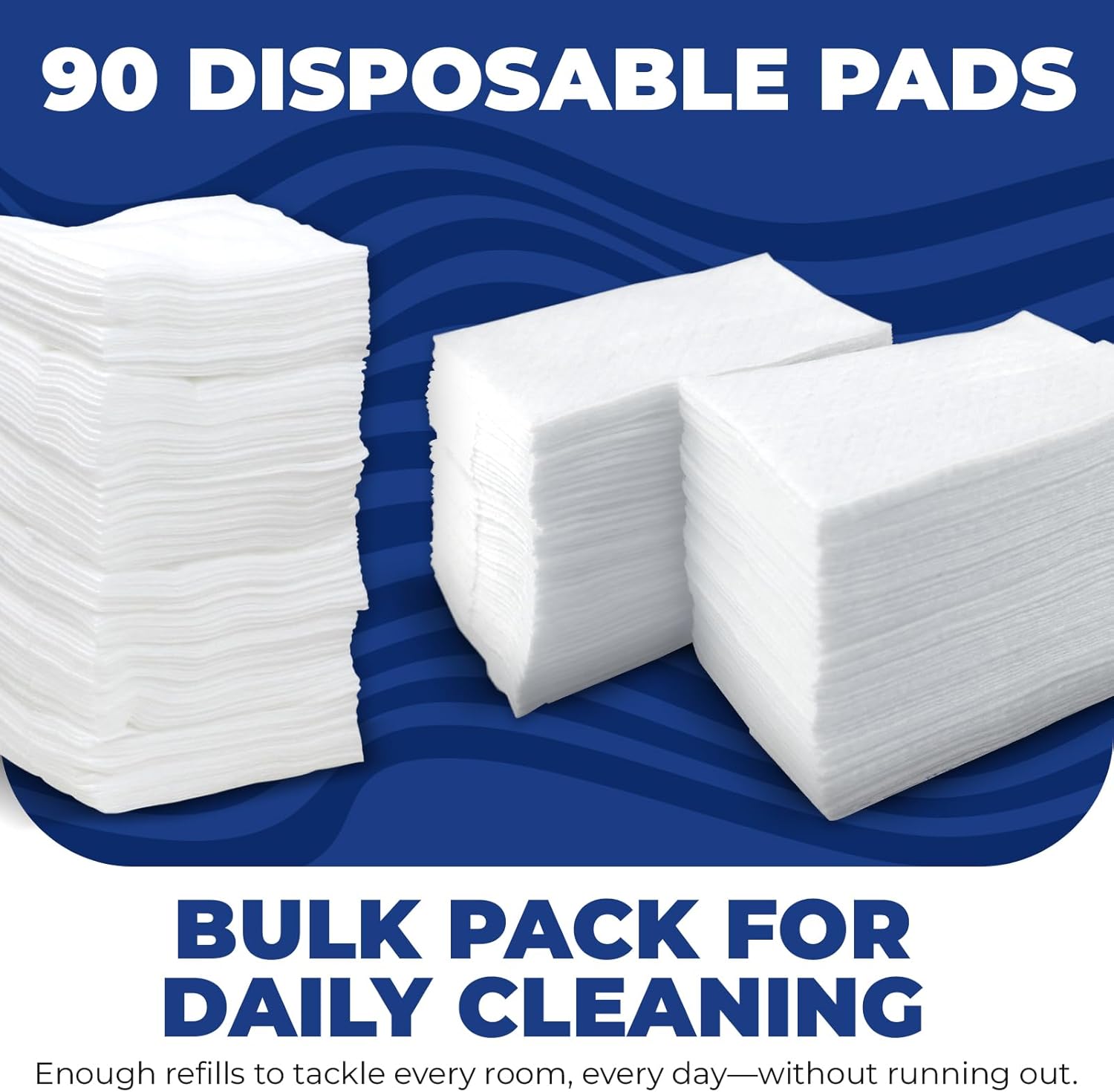 Iconikal Dry Mop Pad Refills 90-Pack for Swiffer
