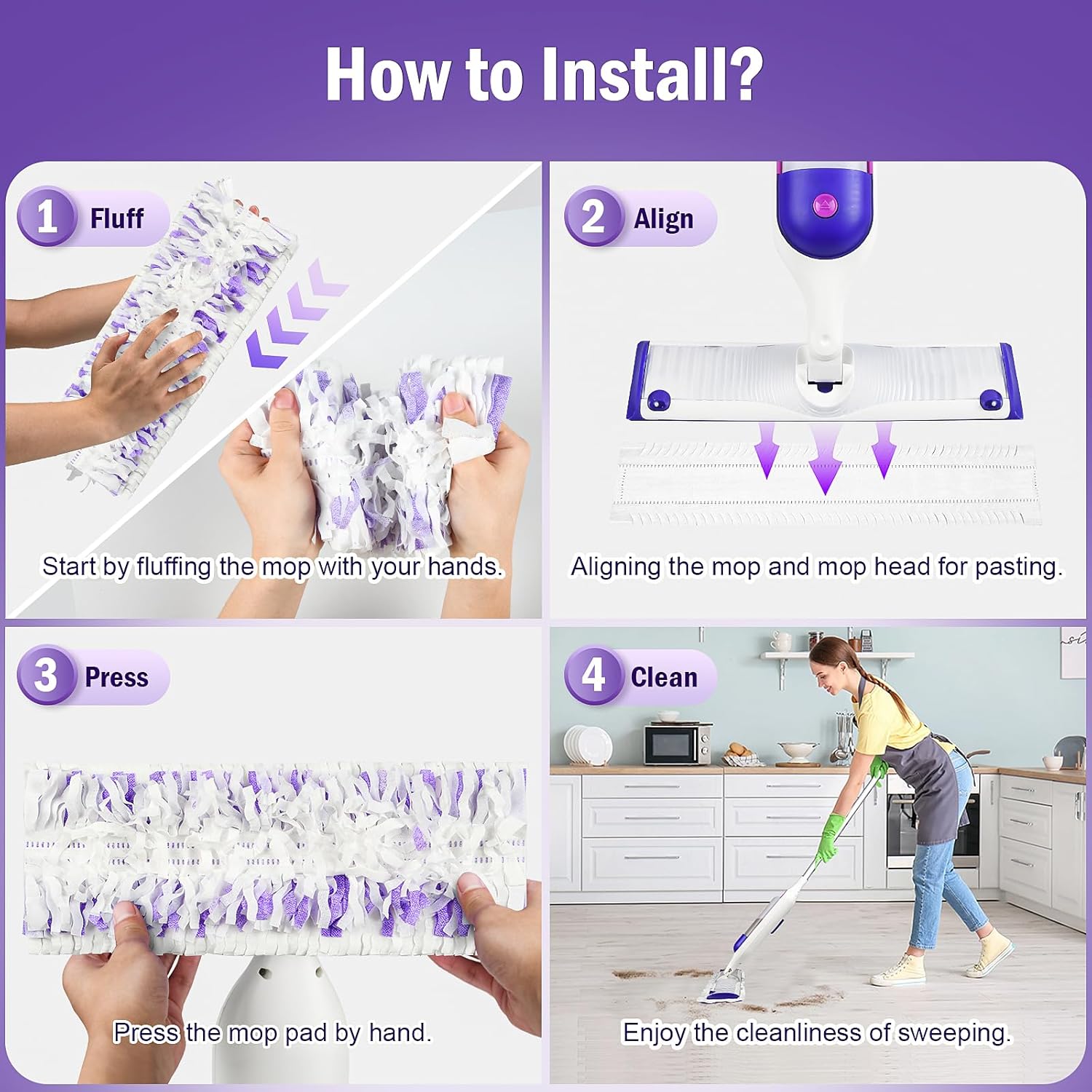 40 Pack Disposable Refill Pads for PowerMop Mop