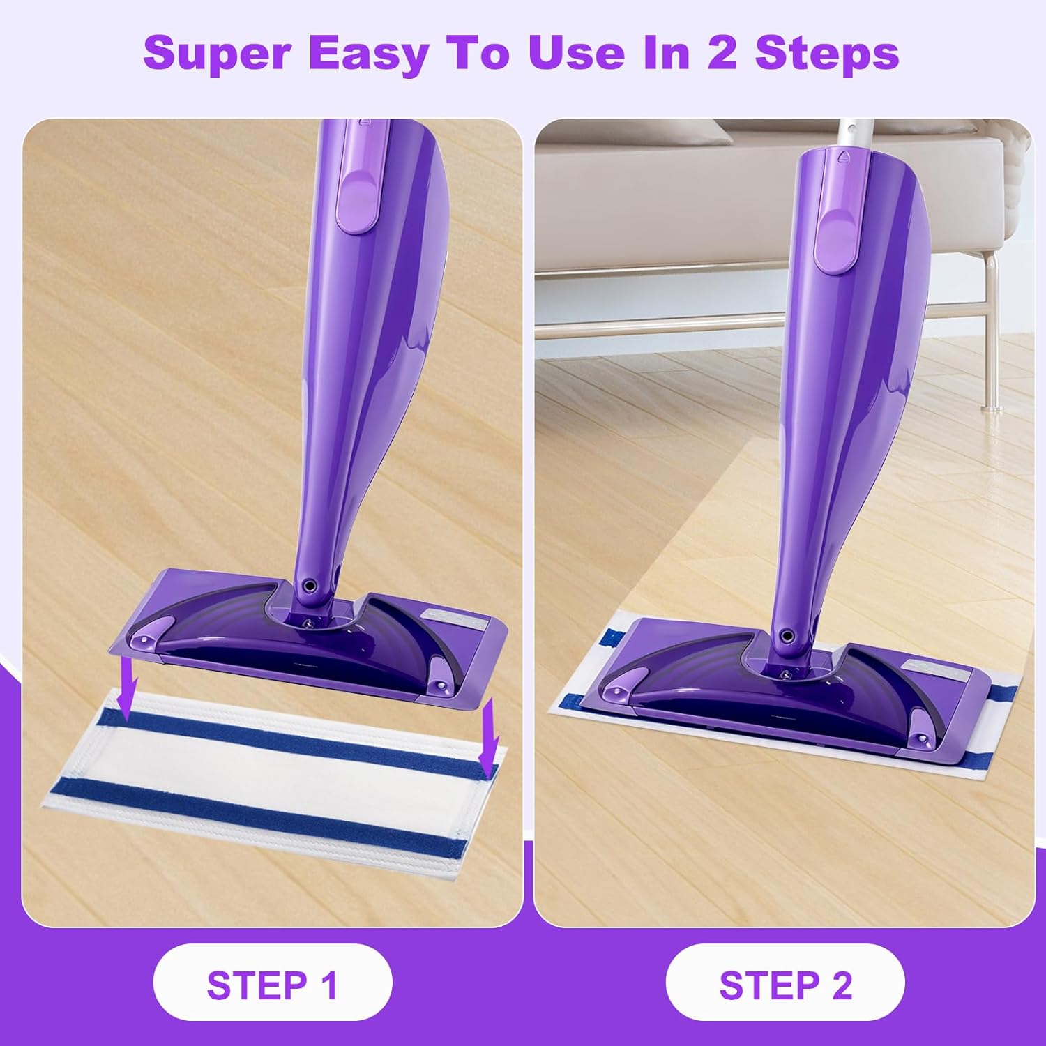 Wlich Mop Pad Refills for Swiffer WetJet and 10-11 Inch Mops