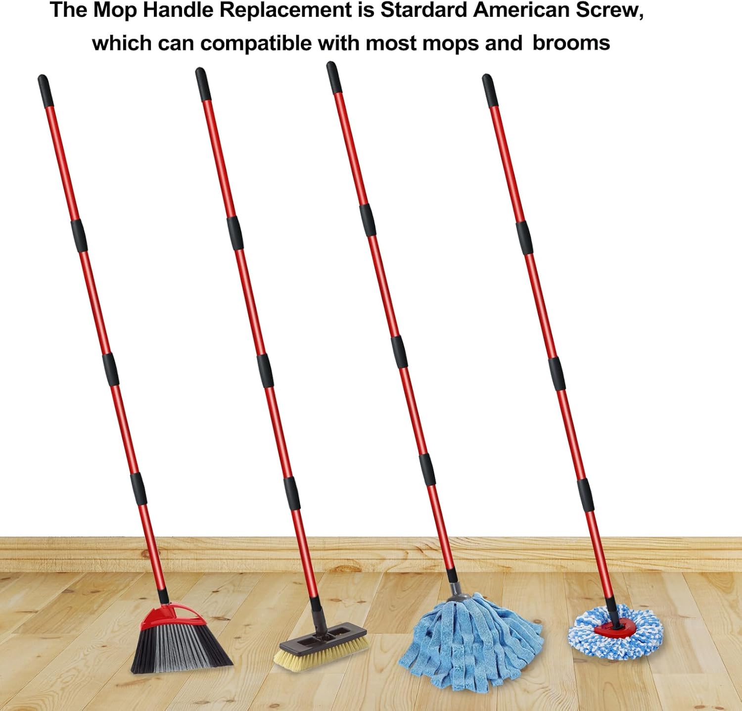 O-Cedar Spin Mop Handle Replacement - 4 Section 30 - 58 American Threaded