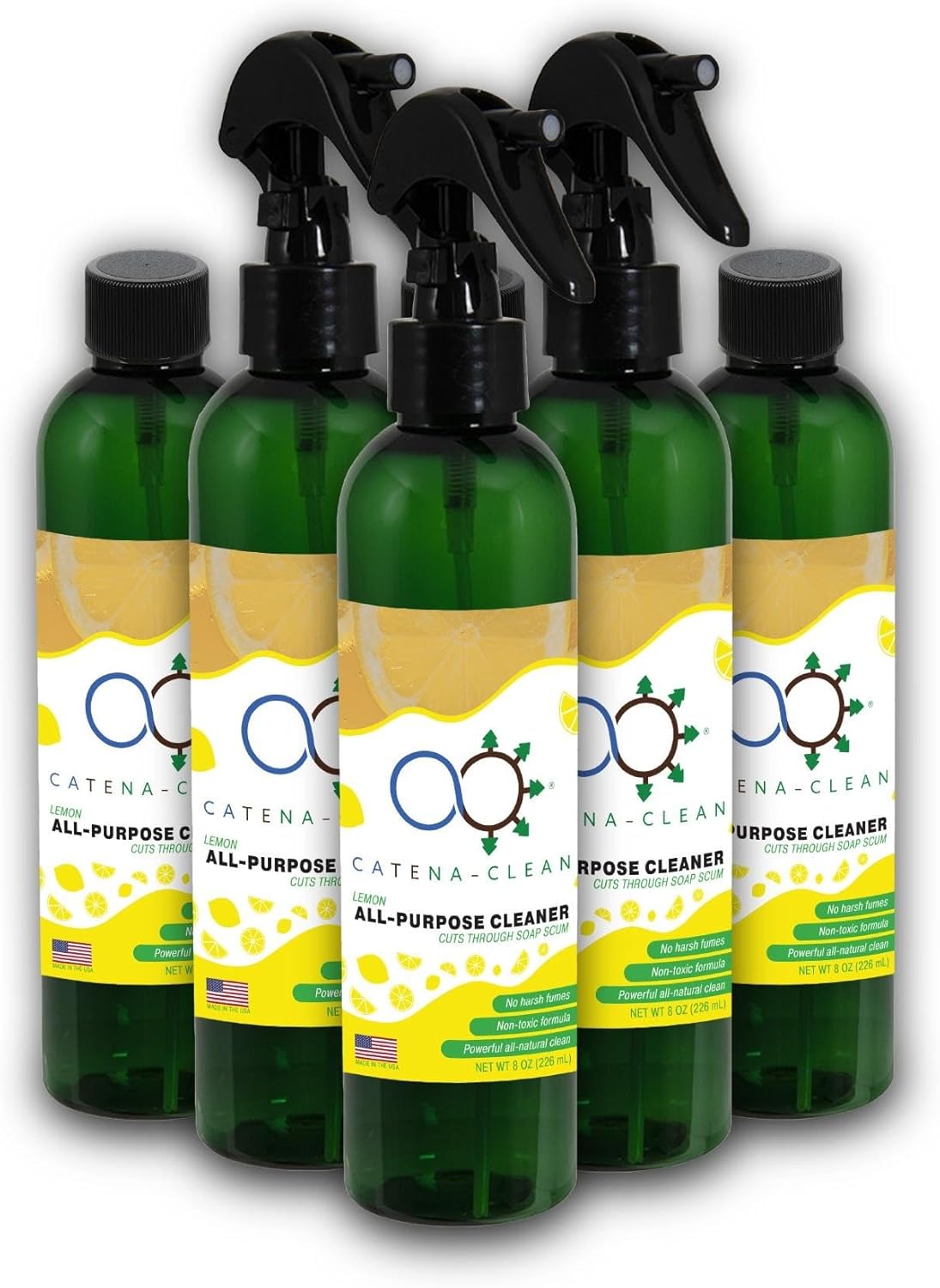 Catena Nano All Natural Lemon Bathroom Cleaner 6-Pack