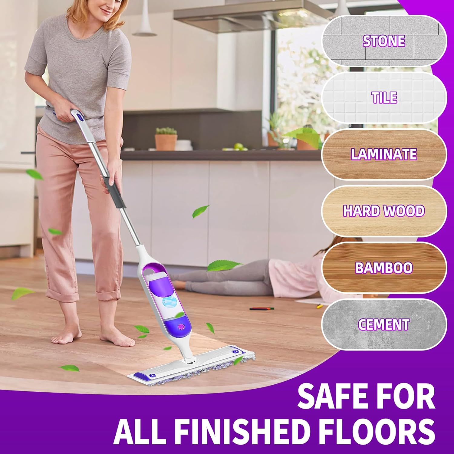Aicipow 25 Count Swiffer Power Mop Replacement Pads
