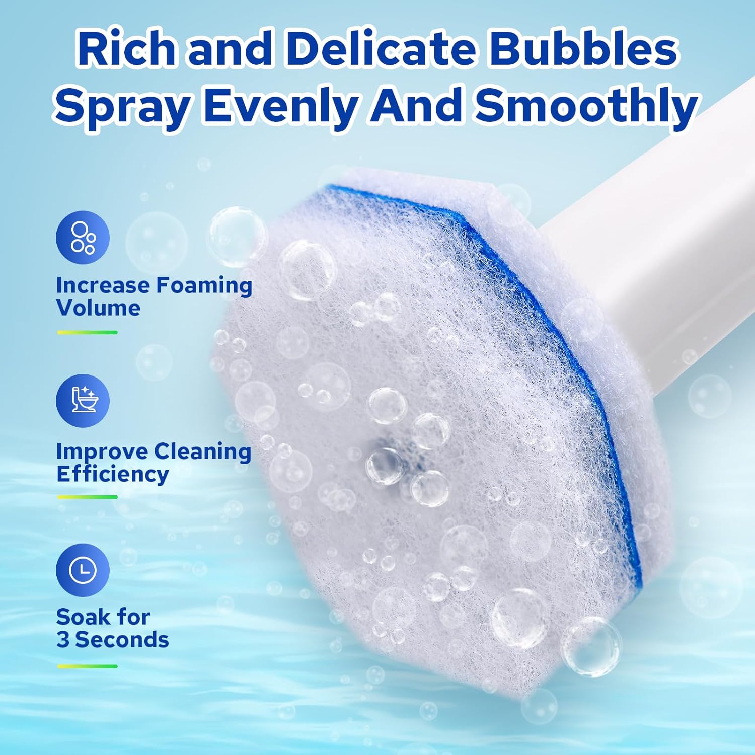 Cecailin 60pcs Disposable Toilet Brush with Cleaner 1