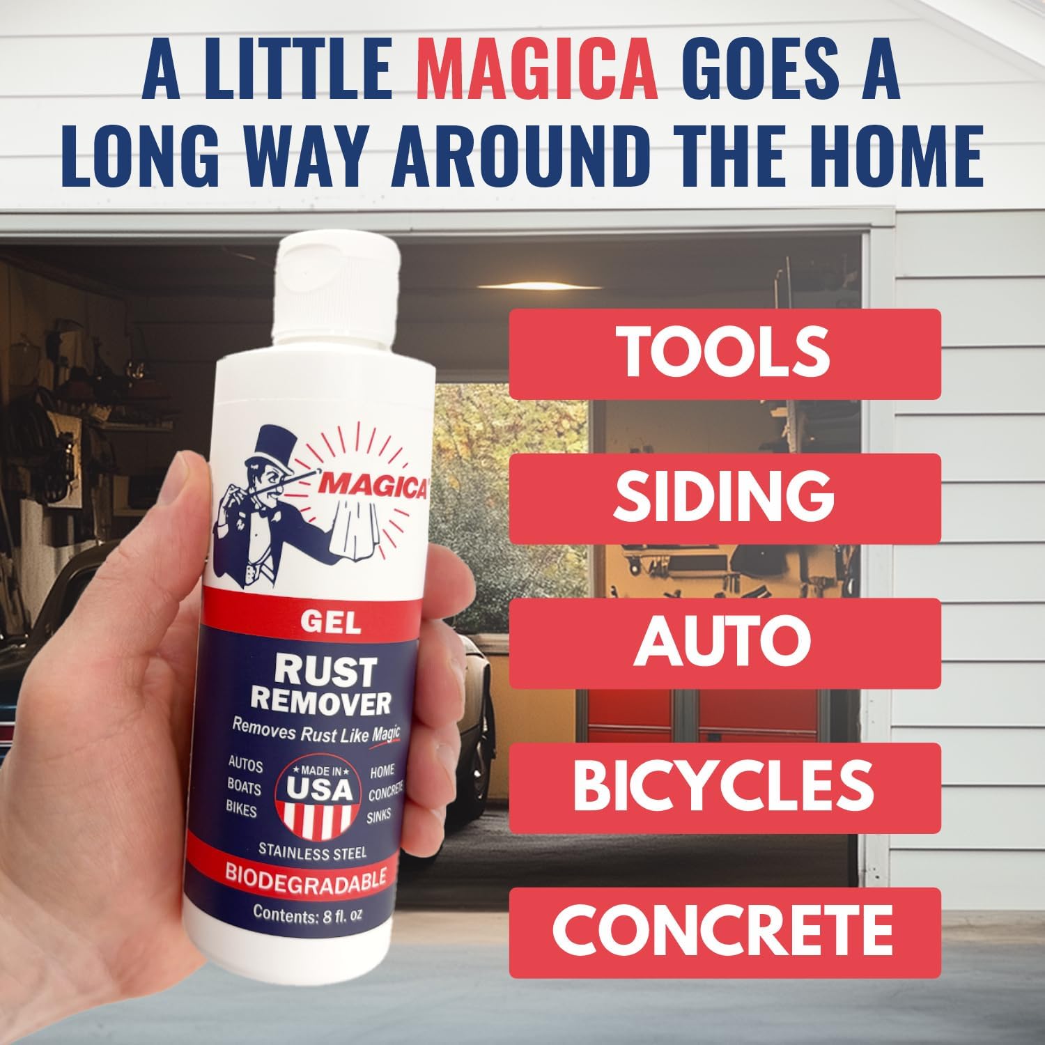 Magica Rust Remover 8oz Gel USA Made