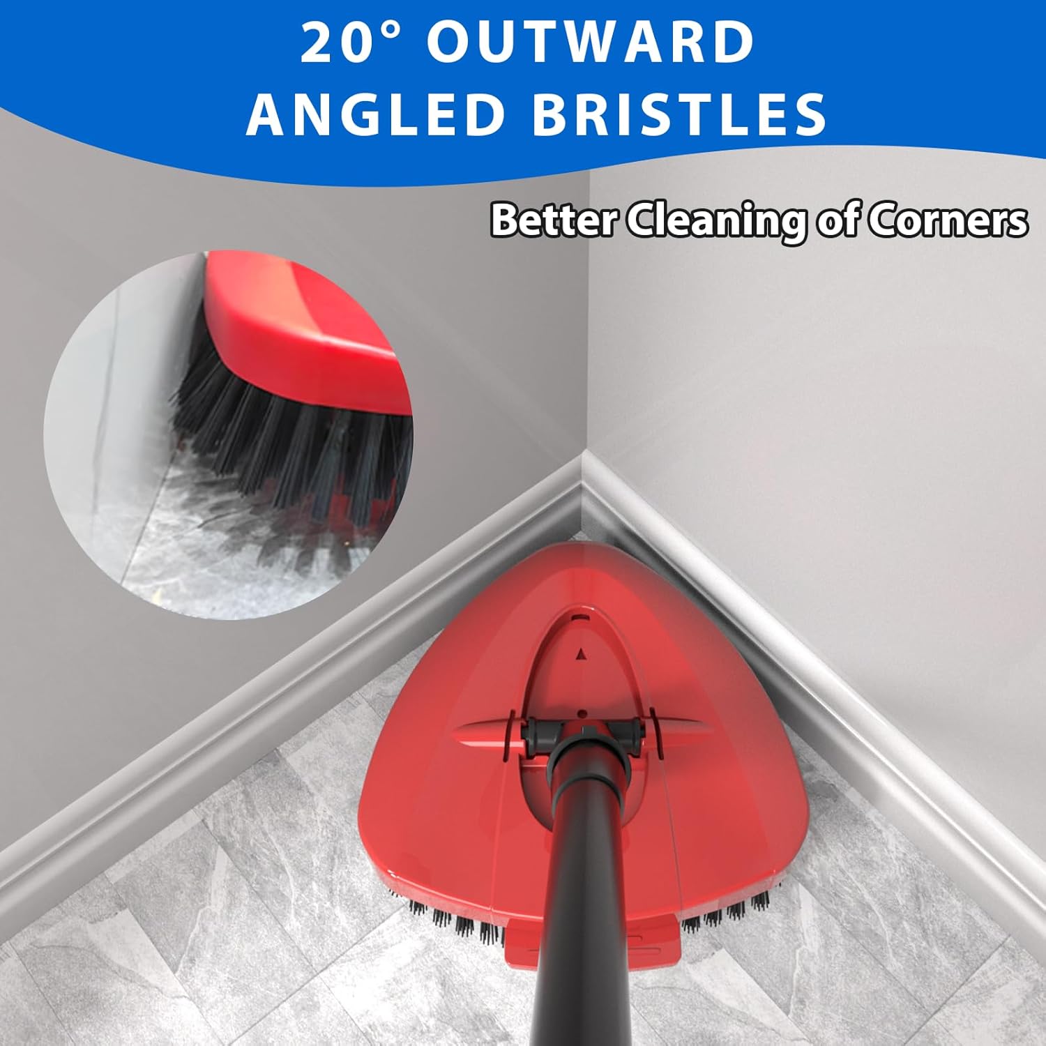 SuperAbound 2 Pack Spin Mop Replacement Scrub Brush Heads