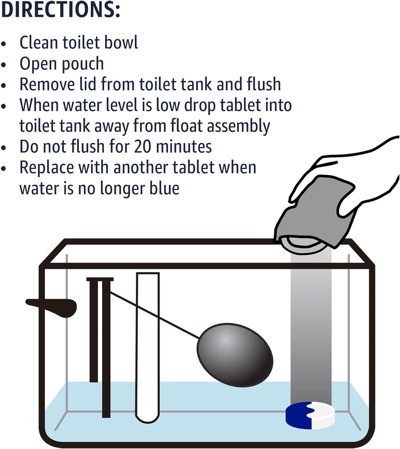 Amazon Basics Toilet Bowl Cleaner Tablets with Oxygen Bleach