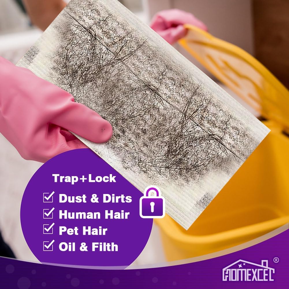 HOMEXCEL Dry Floor Mop Pads 16 Count for Swiffer WetJet