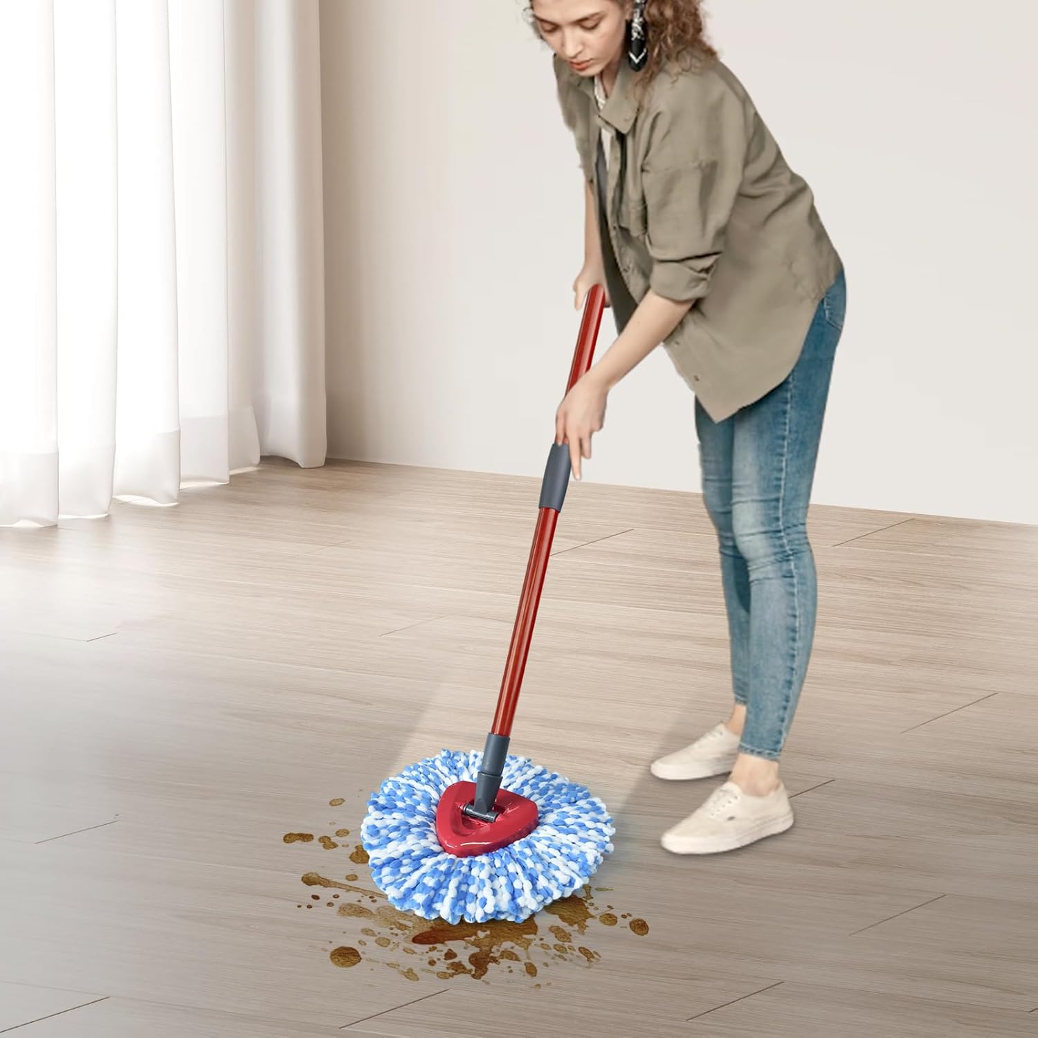 DLAIMI 3 Pack Mop Heads for RinseClean 2-Tank System