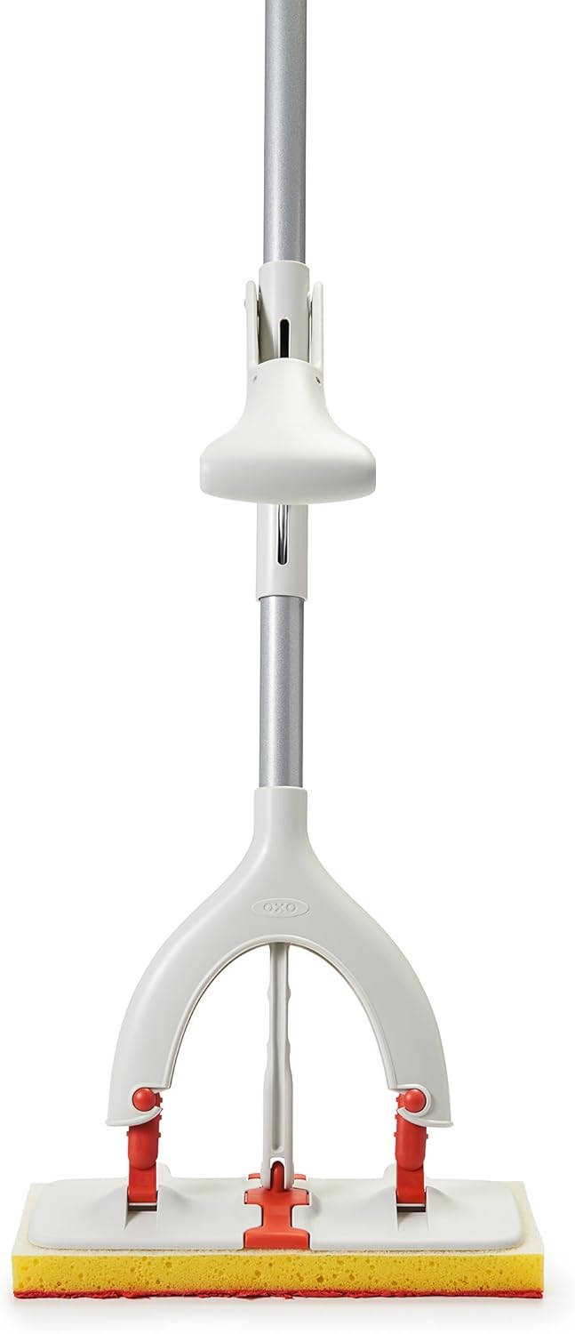 OXO Good Grips Butterfly Mop with Microfiber Sponge Orange