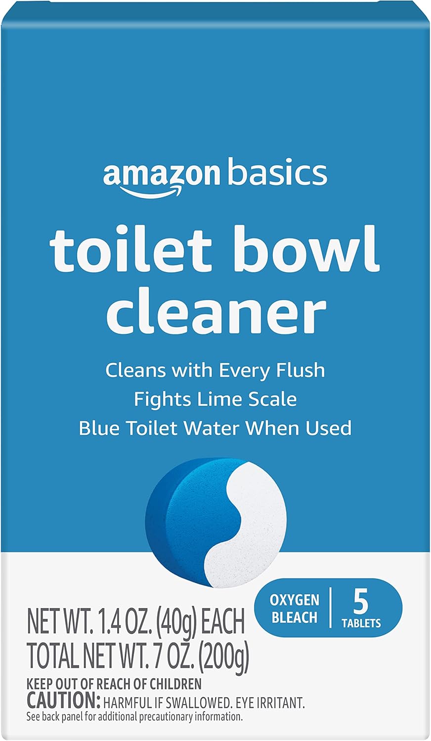 Amazon Basics Toilet Bowl Cleaner Tablets with Oxygen Bleach