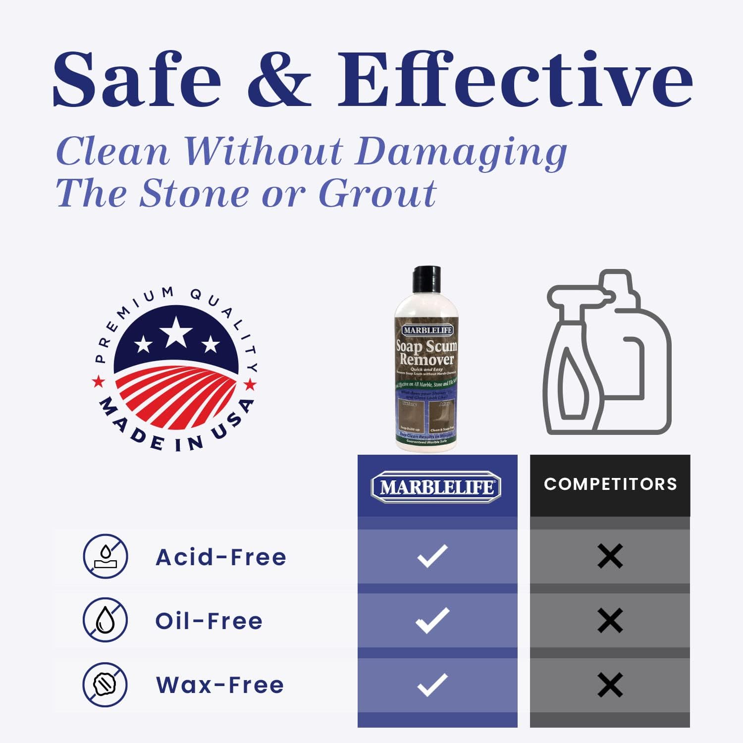Marblelife Soap Scum Remover 15oz Heavy Duty