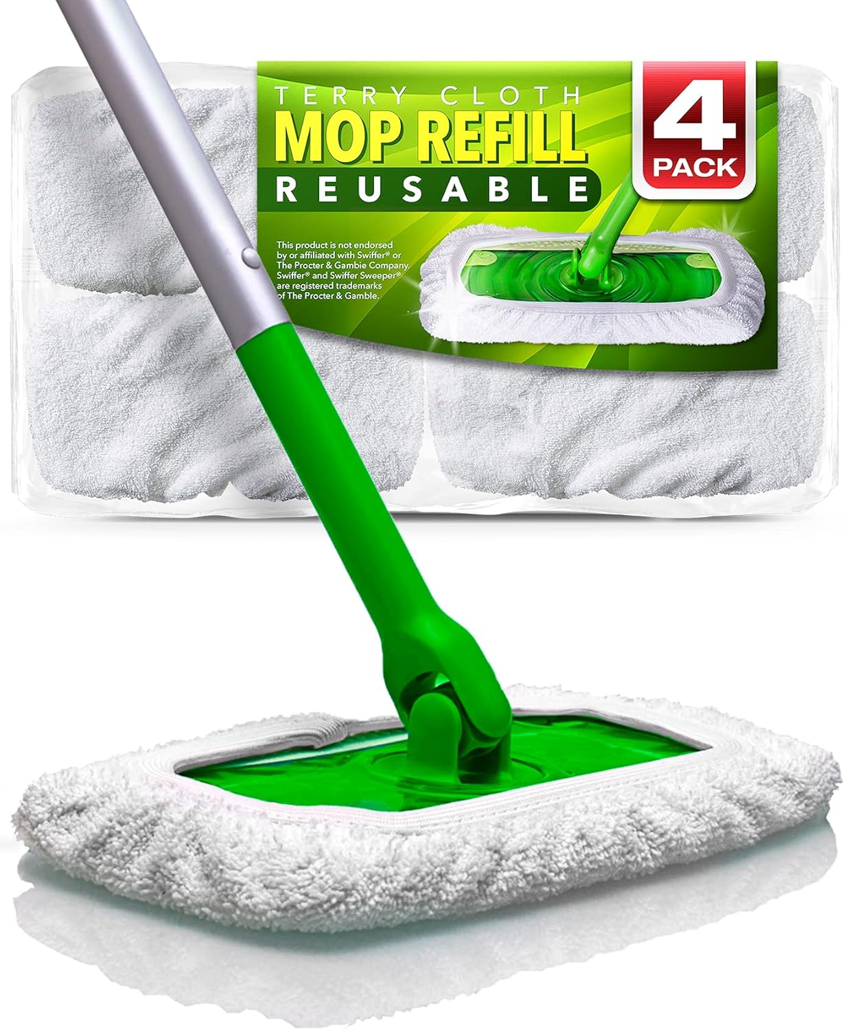 VanDuck Reusable Cotton Mop Pads 4-Pack 1