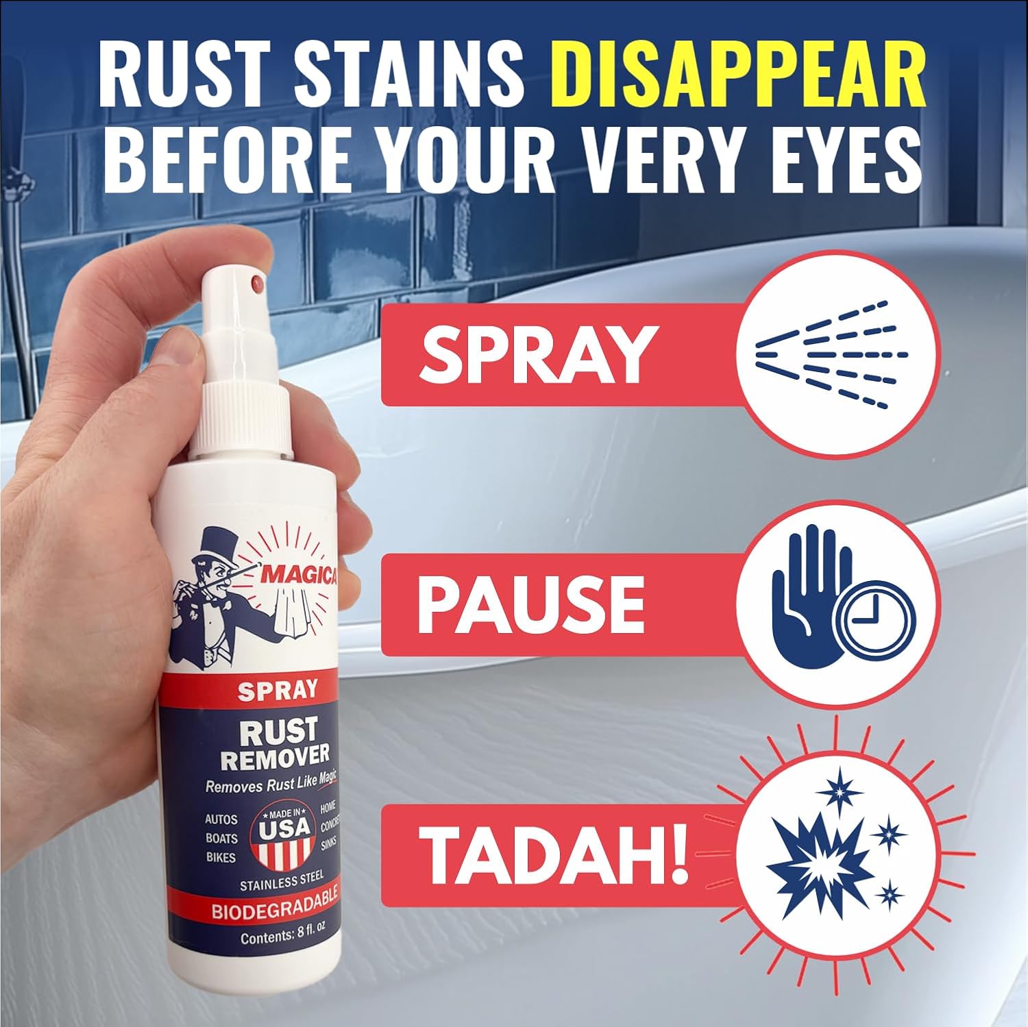 Magica Rust Remover 8oz Spray USA Made