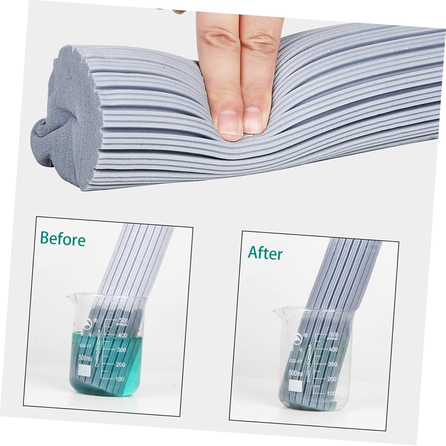 3sets Ergonomic Sponge Roller Mop Head Refills for Quick Drying
