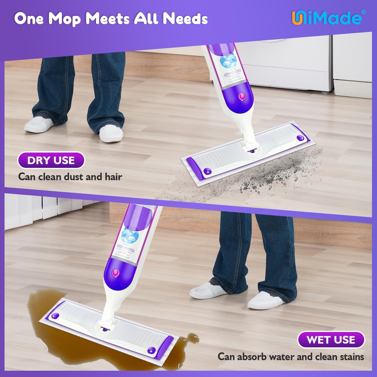 48 Pack UNIMADE Mop Pads for Swiffer Power Mop