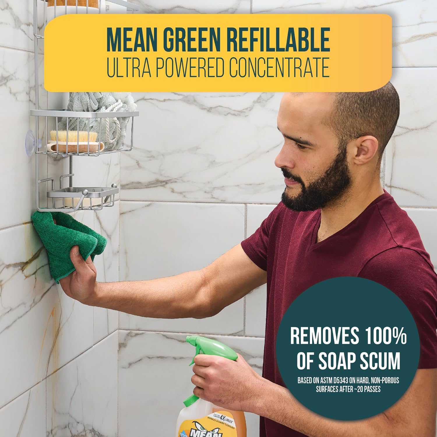 Mean Green Refillable Ultra Power Concentrate Bathroom Cleaner 143 Ounce