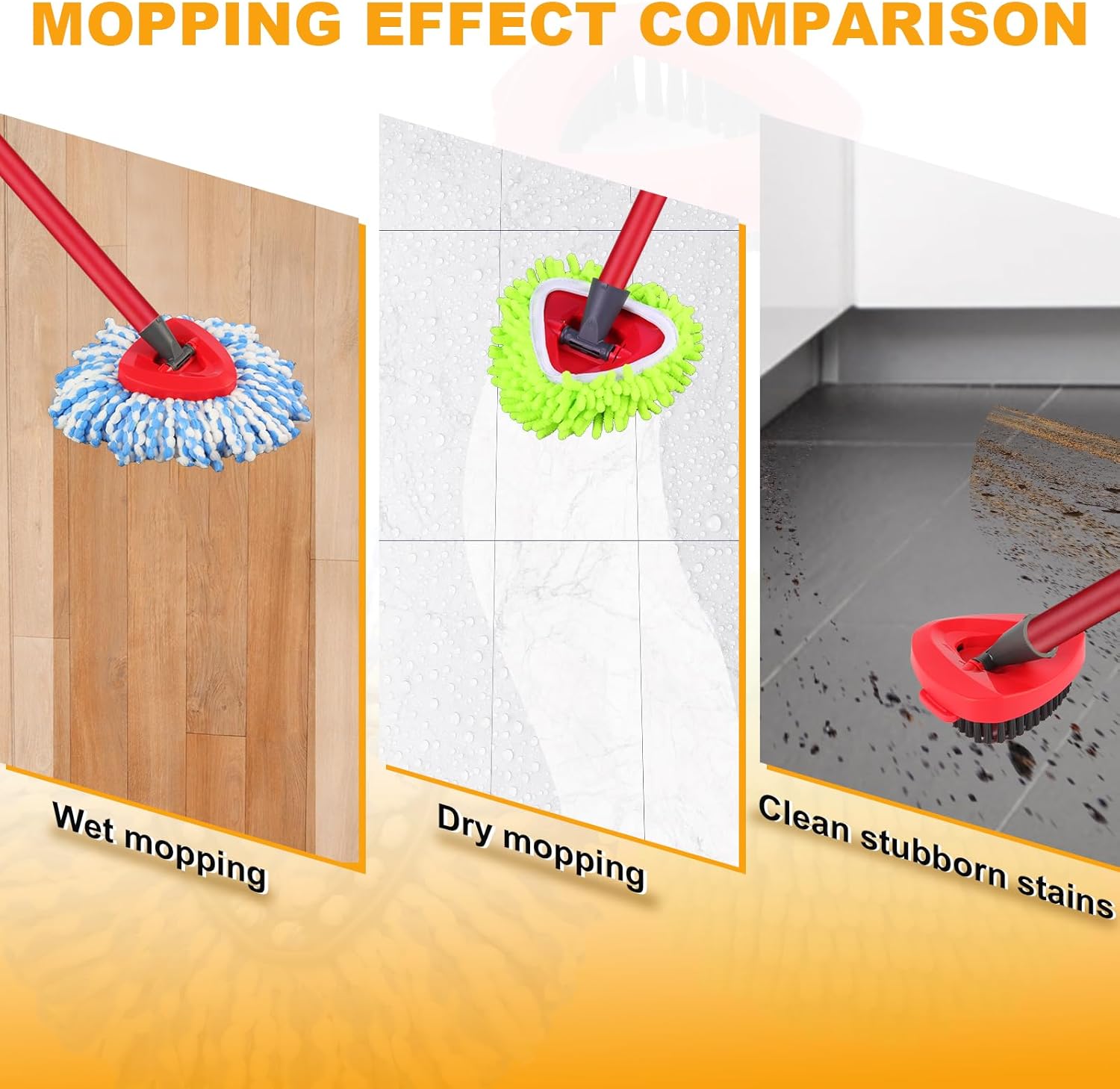 YZJAJZY Mop Heads Replacement for 2-Tank Spin Mop System