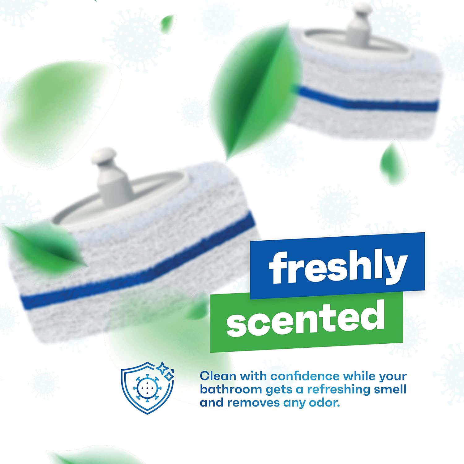 CleanGenius Disposable Prefilled Toilet Cleaning Scrubbers 30 Count