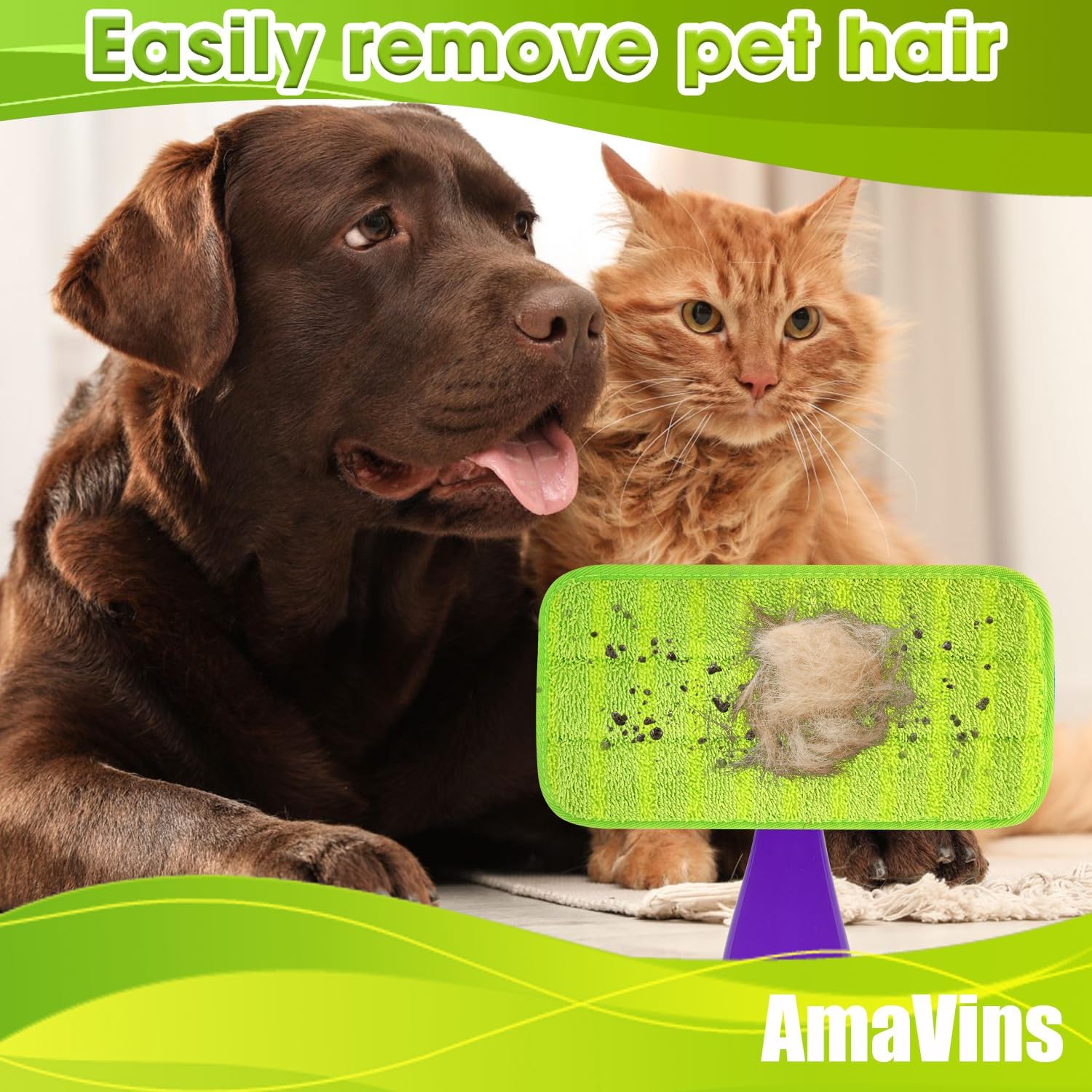 AmaVins 3 Pack Reusable Swiffer WetJet Mop Pads