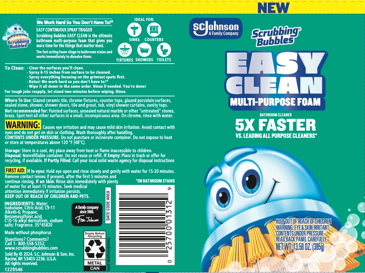 Scrubbing Bubbles Easy Clean Foaming Bathroom Cleaner 1
