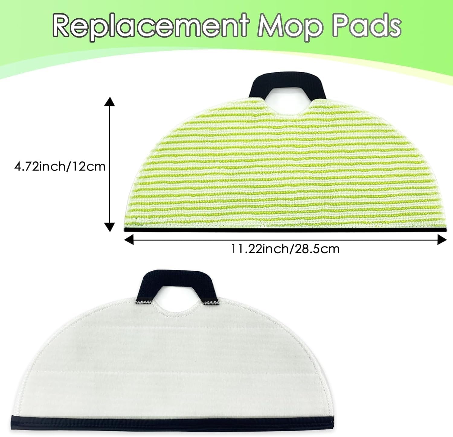 Marebm RV2001WD Vacuum Mop Replacement Pads 6 pcs