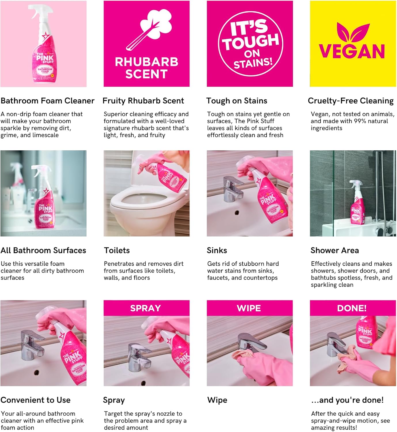 Stardrops - The Pink Stuff Miracle Foam Cleaner 750ml 1
