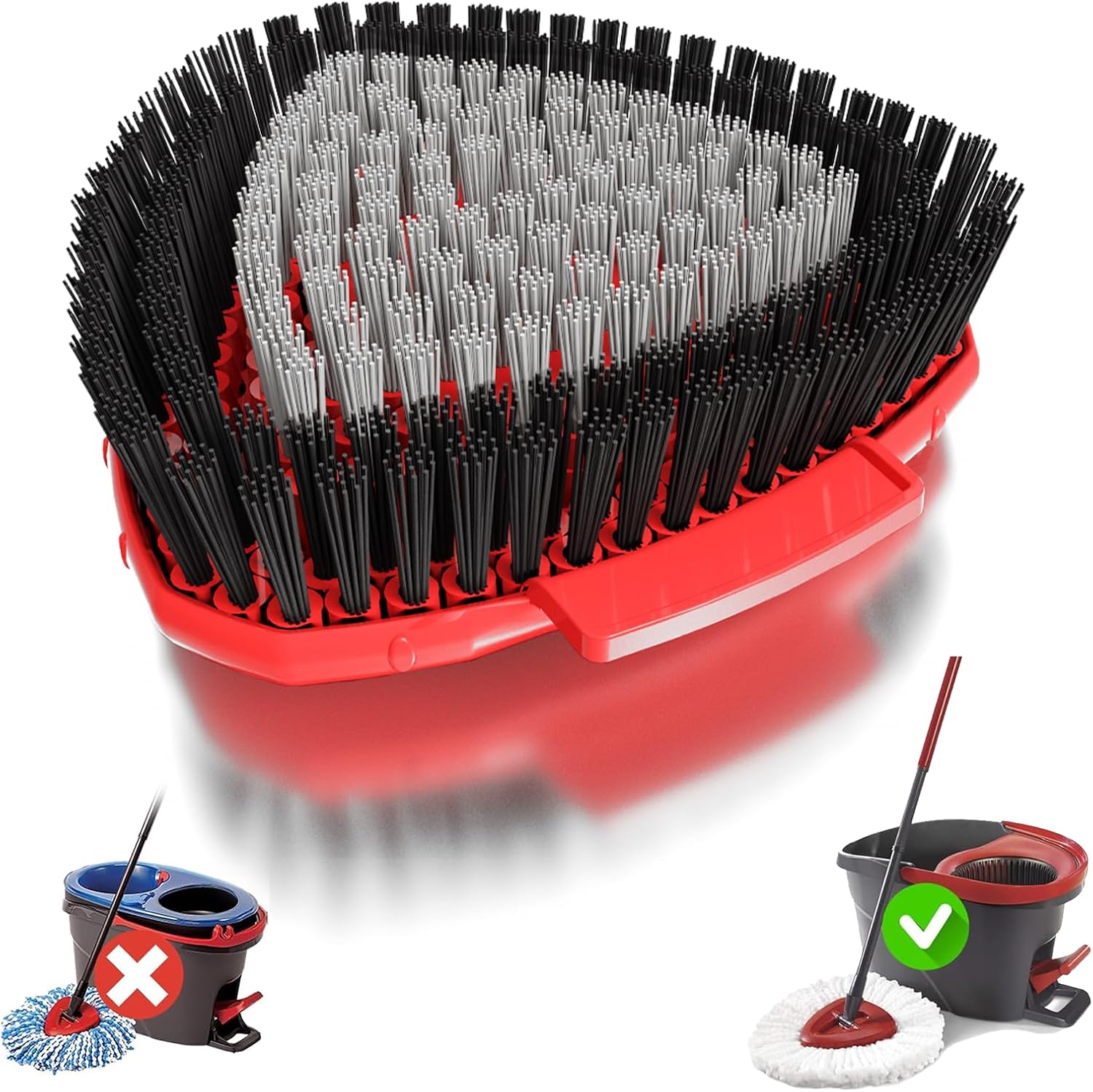 SuperAbound Upgraded Spin Mop Scrub Brush Head
