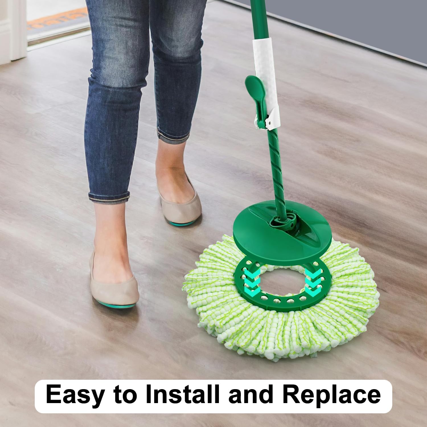 Tornado Spin Mop Head Replacement for Libman Mop - Washable Reusable