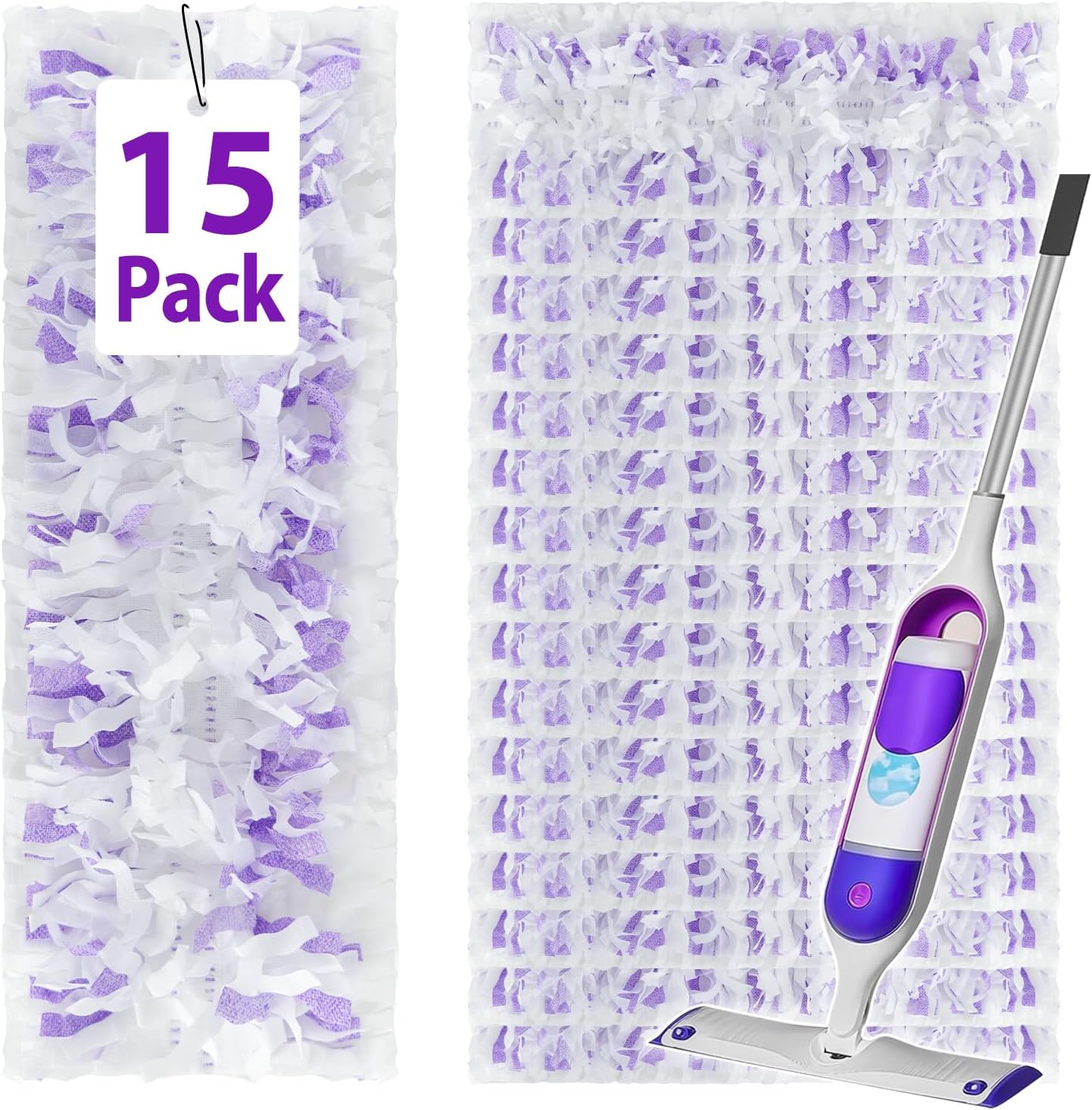 15 Pack Swiffer Power Mop Refills - Quick Absorb No Residue