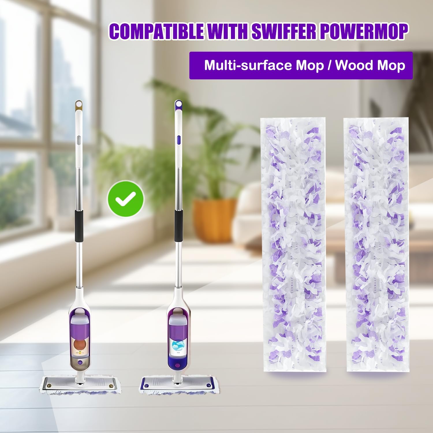 30 Count Swiffer PowerMop Replacement Pads - Multi-Surface Mopping Refills