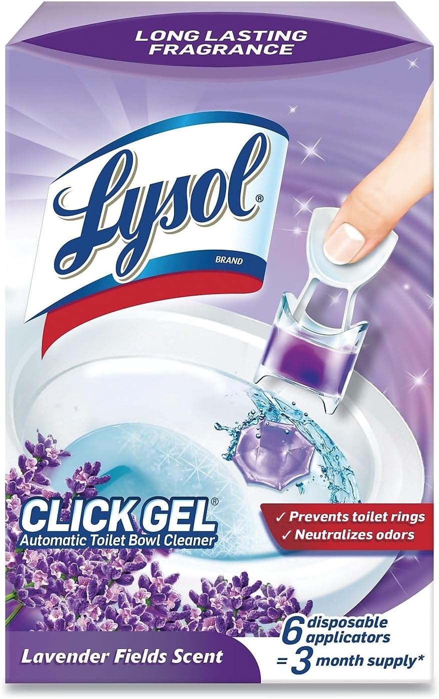 Lysol Click Gel Toilet Bowl Cleaner 6 Applicators