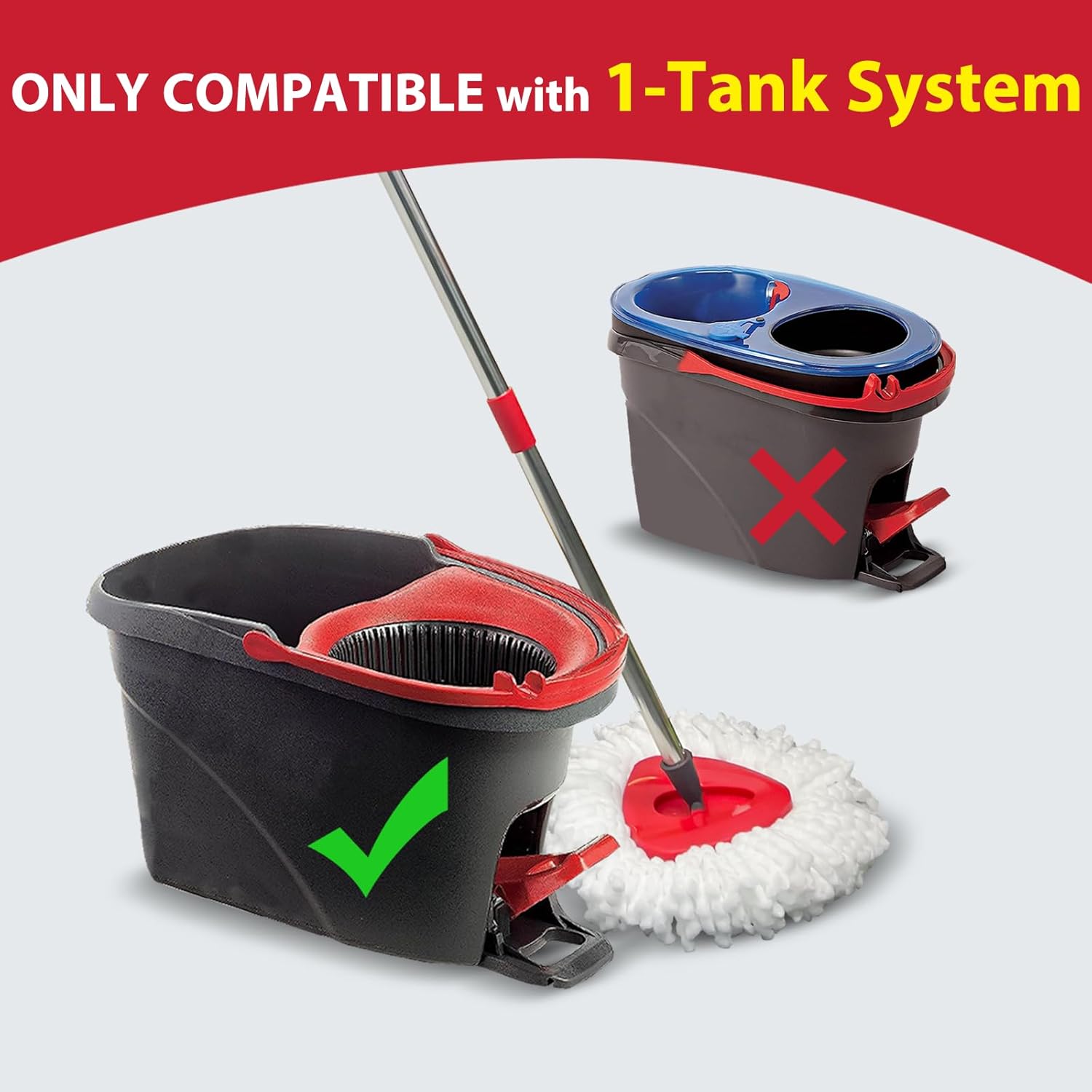 Nuorest Spin Mop Replacement Set for Oceda EasyWring