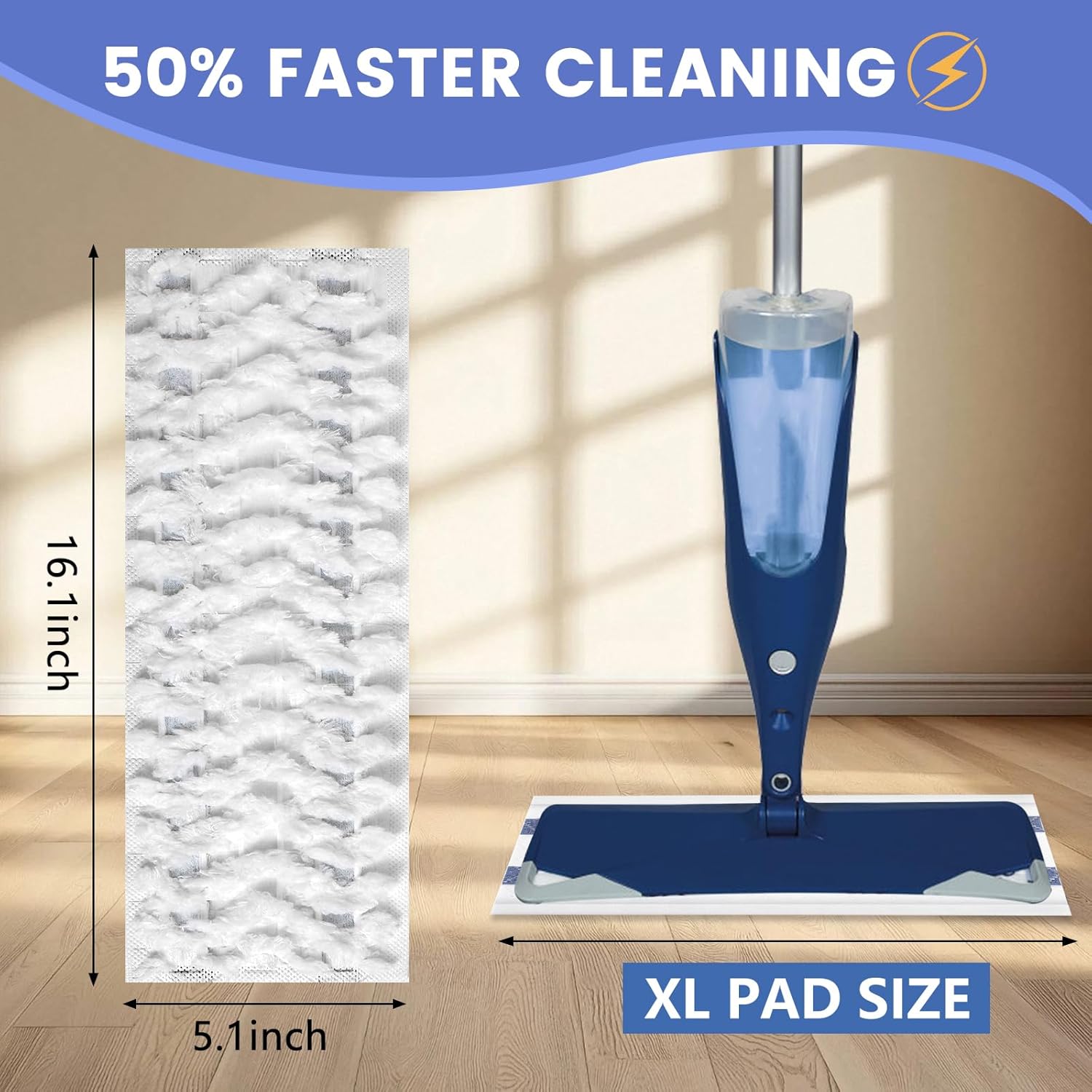 60 Pack Microfiber Cleaning Pads for Bona Mop 1