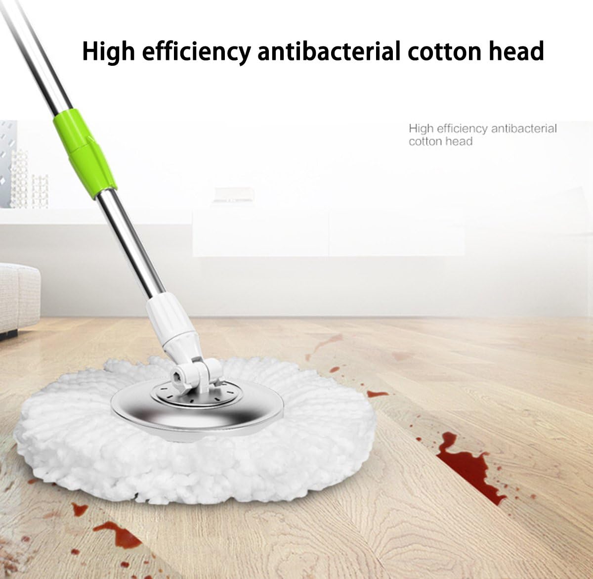 3 Pack Mop Head Replacement Microfiber Spin Mop Refills